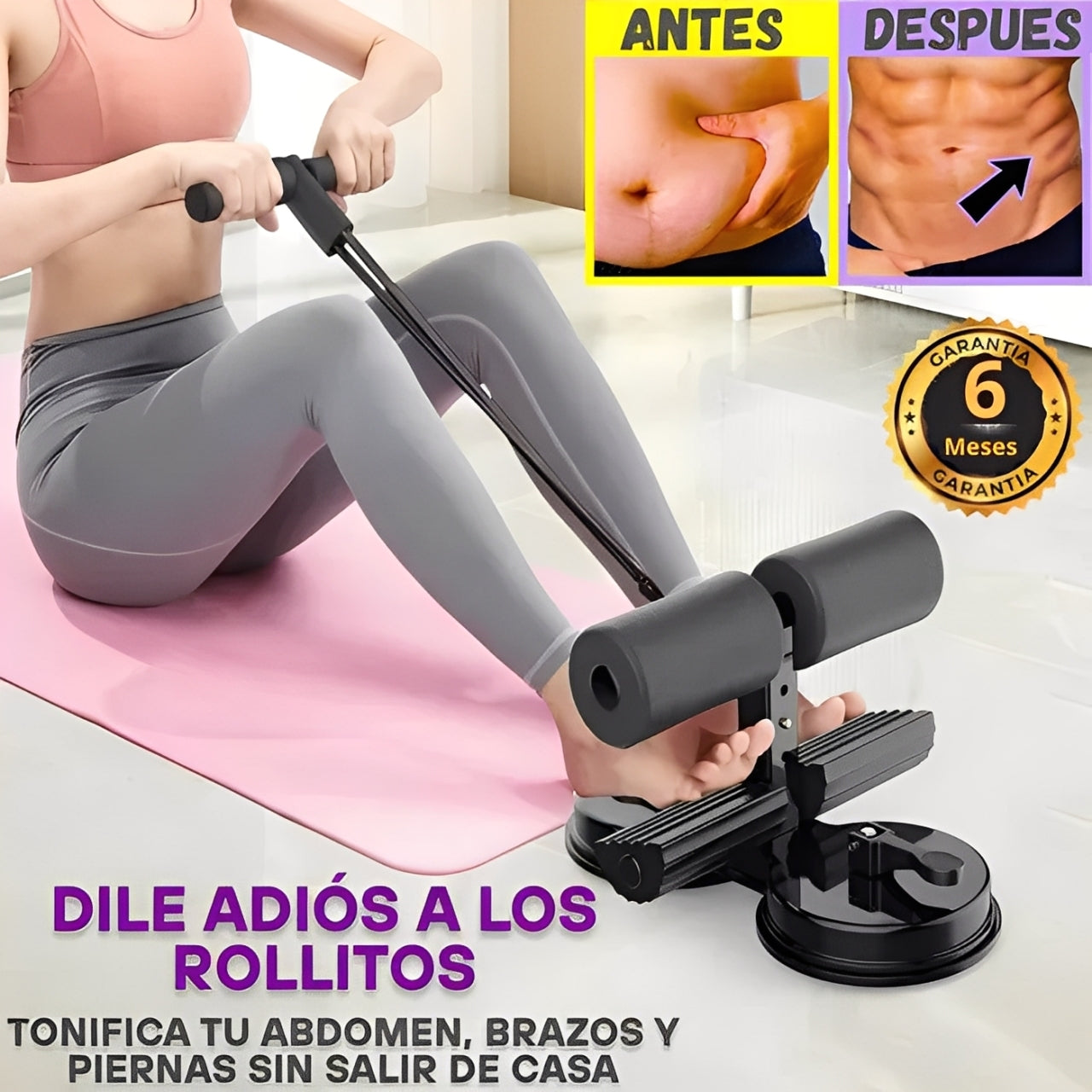 EJERCITADOR DE ABDOMEN + BANDA ELÁSTICA