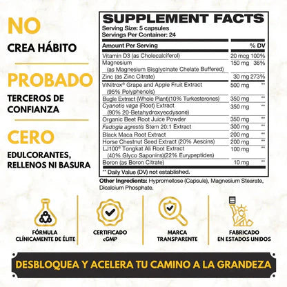King Maker Plus Vitalidad y Testosterona al Máximo