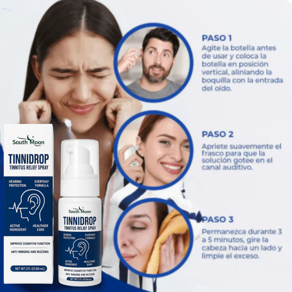 TinniDrop – Spray Limpiador de Oído Natural
