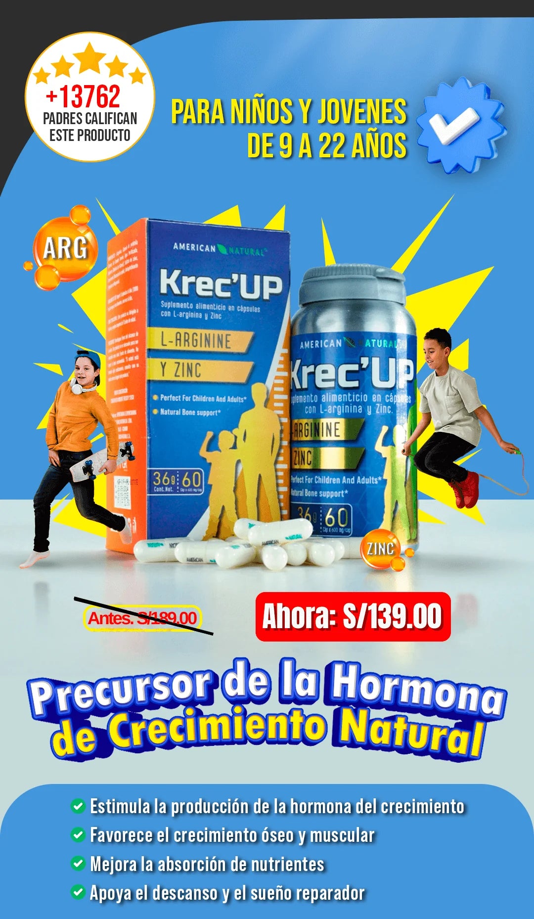 Hormona de crecimiento Natural