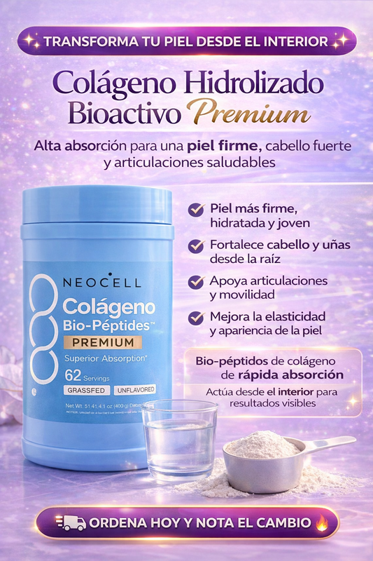 Colágeno Hidrolizado Bioactivo NeoCell® – Fórmula Avanzada de Alta Absorción