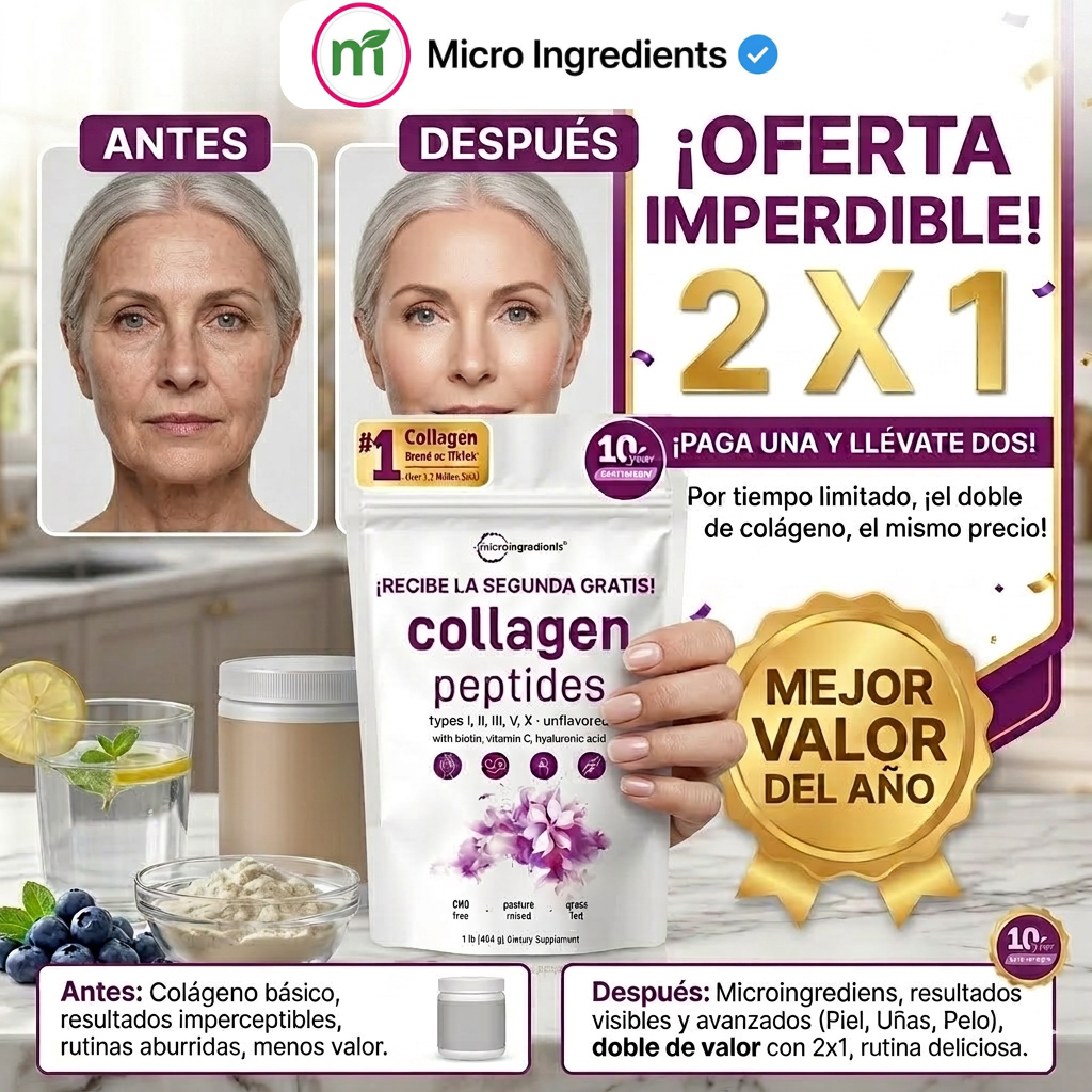 Multi Collagen Peptides - Oferta especial 2x1 anti-envejecimiento
