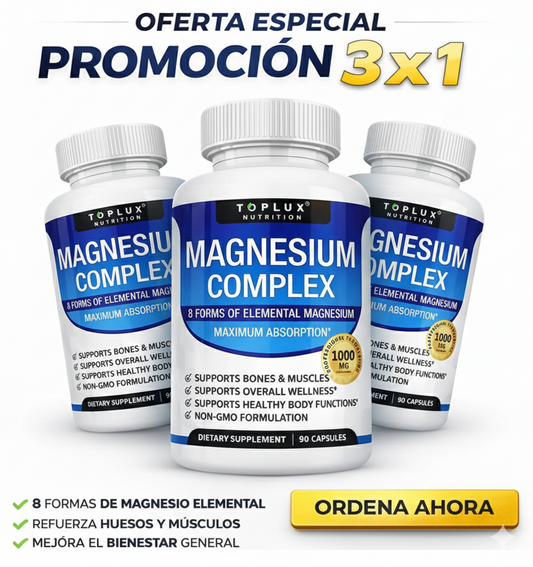 Magnesium Complex ORIGINAL 90 CAPSULAS - OFERTA 3X1 SOLO POR HOY