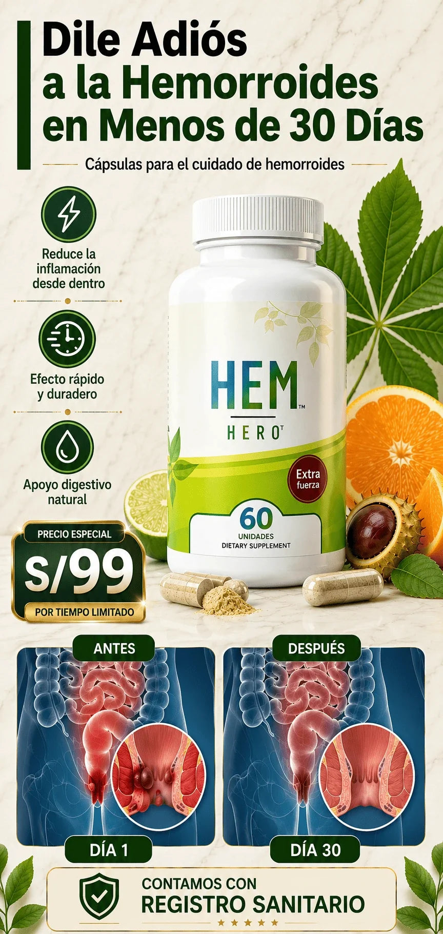 HEM HERO – BIENESTAR INTESTINAL Y CONFORT DIARIO