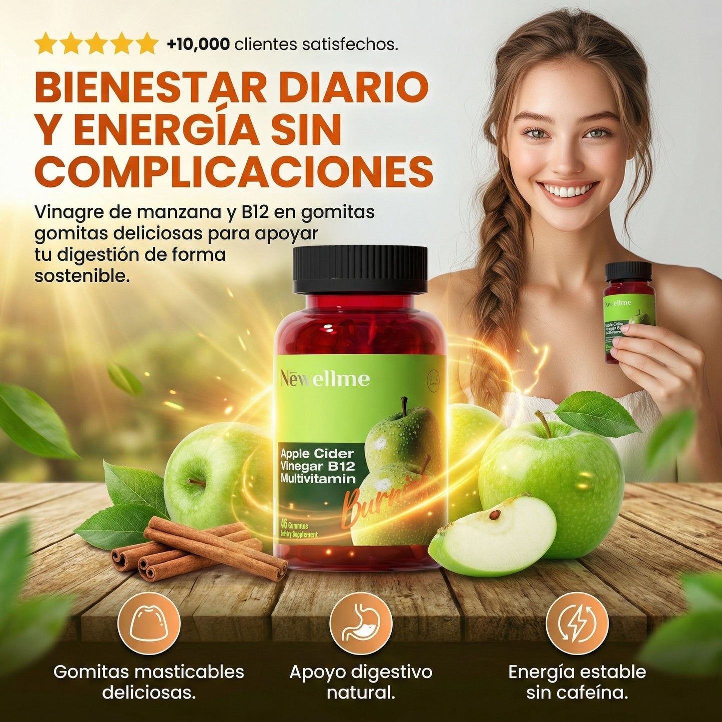 Gomitas con Vinagre de Manzana y Vitamina B12