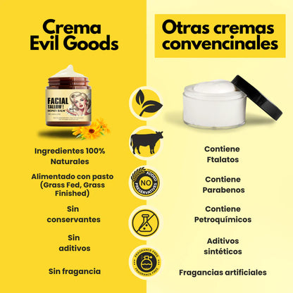 CREMA EVIL GOODS- SEBO DE RES y Bálsamo de miel