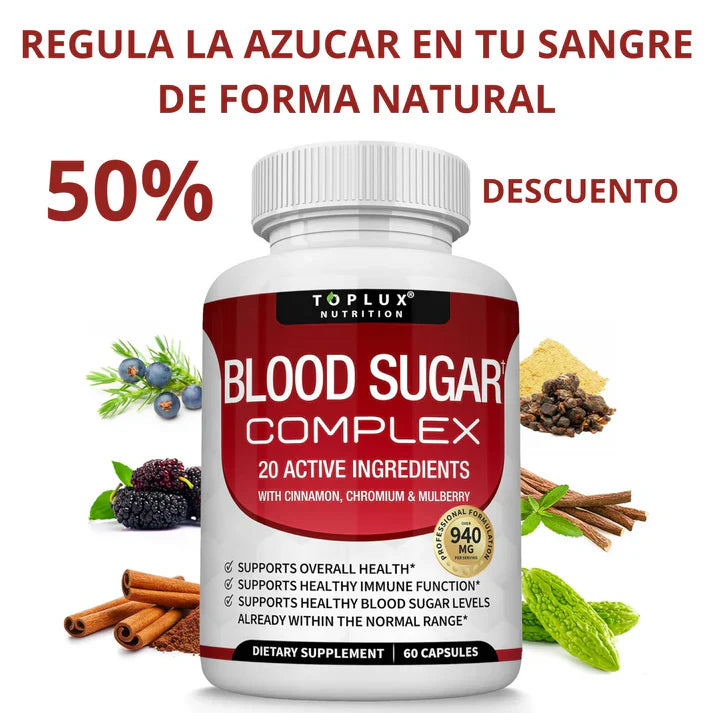 Blood Sugar – regula tus niveles de azúcar y mejora tu energía OFERTA ESPECIAL SOLO HOY 3X1