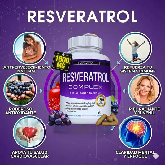 Resveratrol Complex | Tecnología Anti-Envejecimiento de Alta Potencia
