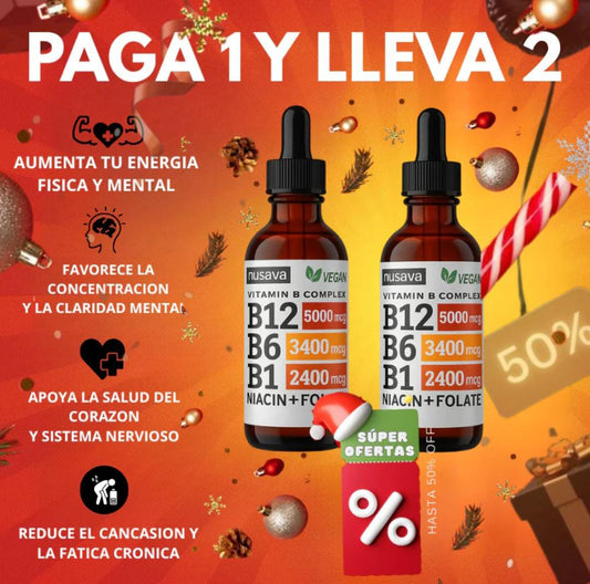 Gotas Vitamina B12 | 5 en 1 🔥¡oferta 3x1!