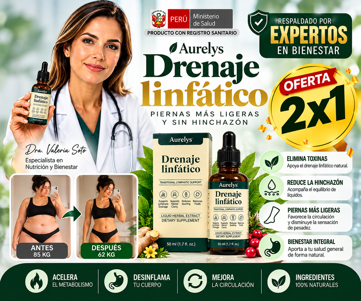 OFERTA 2X1 | GOTAS DRENAJE LINFÁTICO PARA APOYAR EL DRENAJE Y DISMINUIR LA SENSACIÓN DE HINCHAZÓN