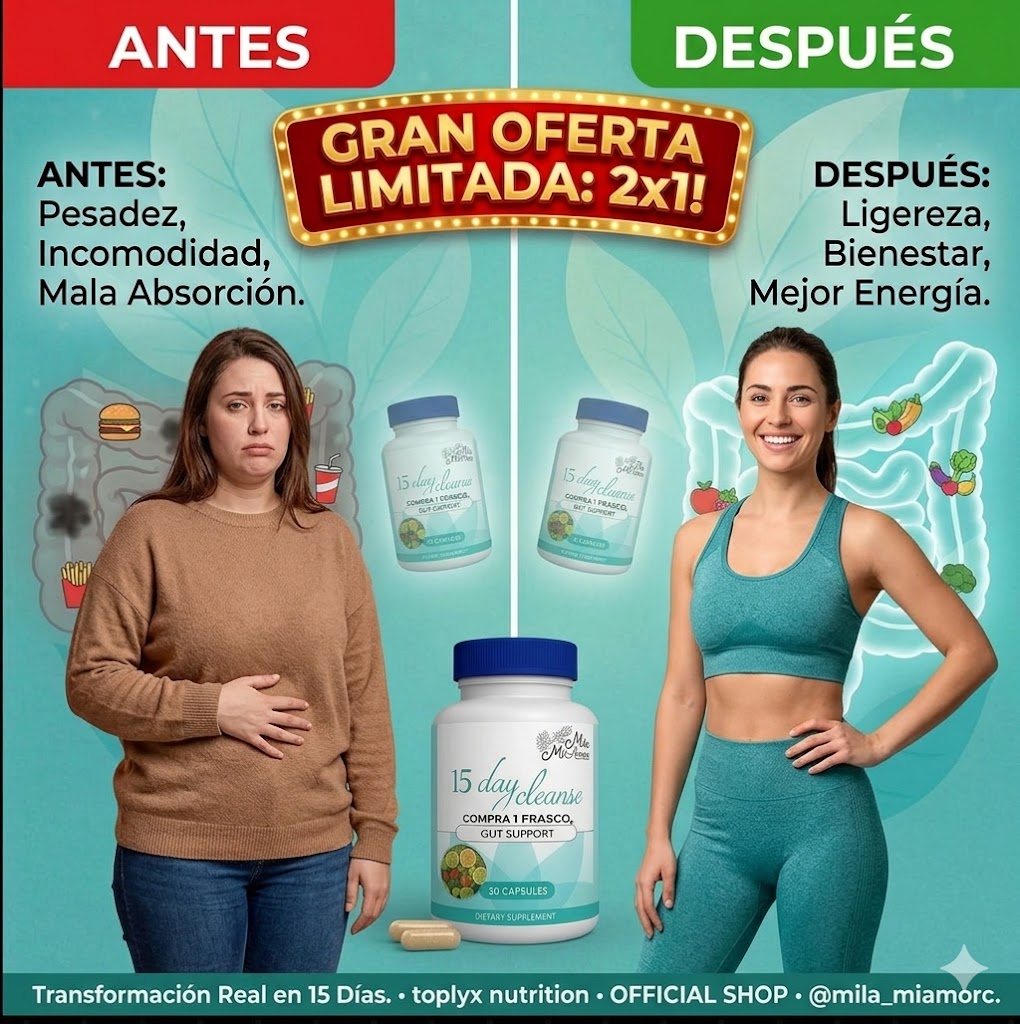 15 Day Cleanse Limpieza Interna _ 0ferta 2x1